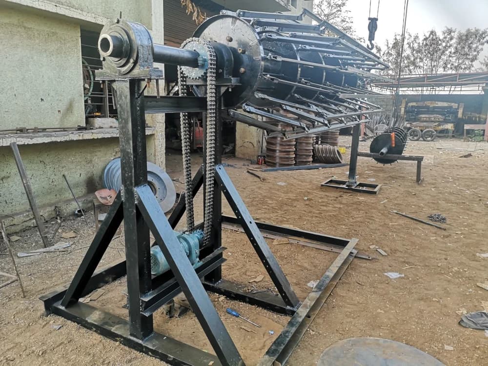 2400mm Motor Operated Collapsible Reinforcement Machine - detail view 2